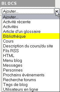 Bloc Bibliothèque