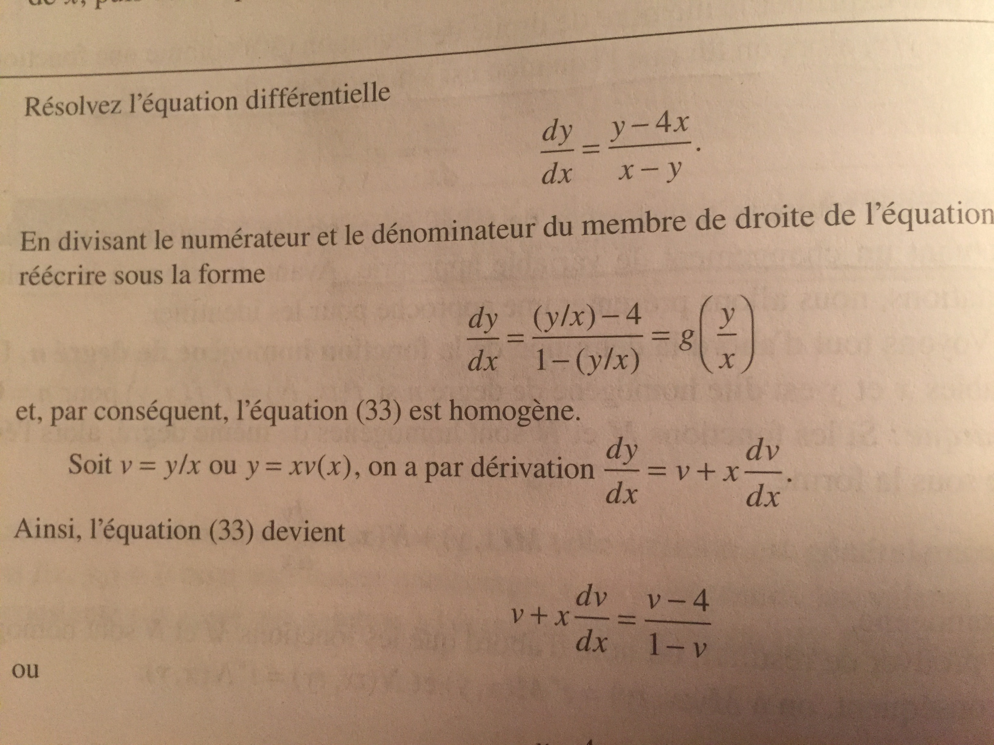 Équations différentielles 2e édition par Boyce et Diprima, adapt. par Donatien N'Dri, chapître 2, p.34, exemple 4.